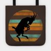 Billy Goat Silhouette Retro Sunset Tote Official Post Malone Merch