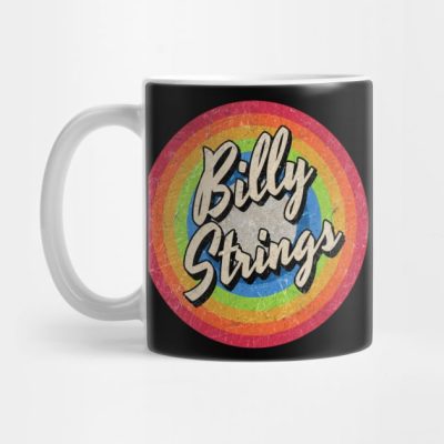 Vintage Style Circle Billy Strings Mug Official Post Malone Merch