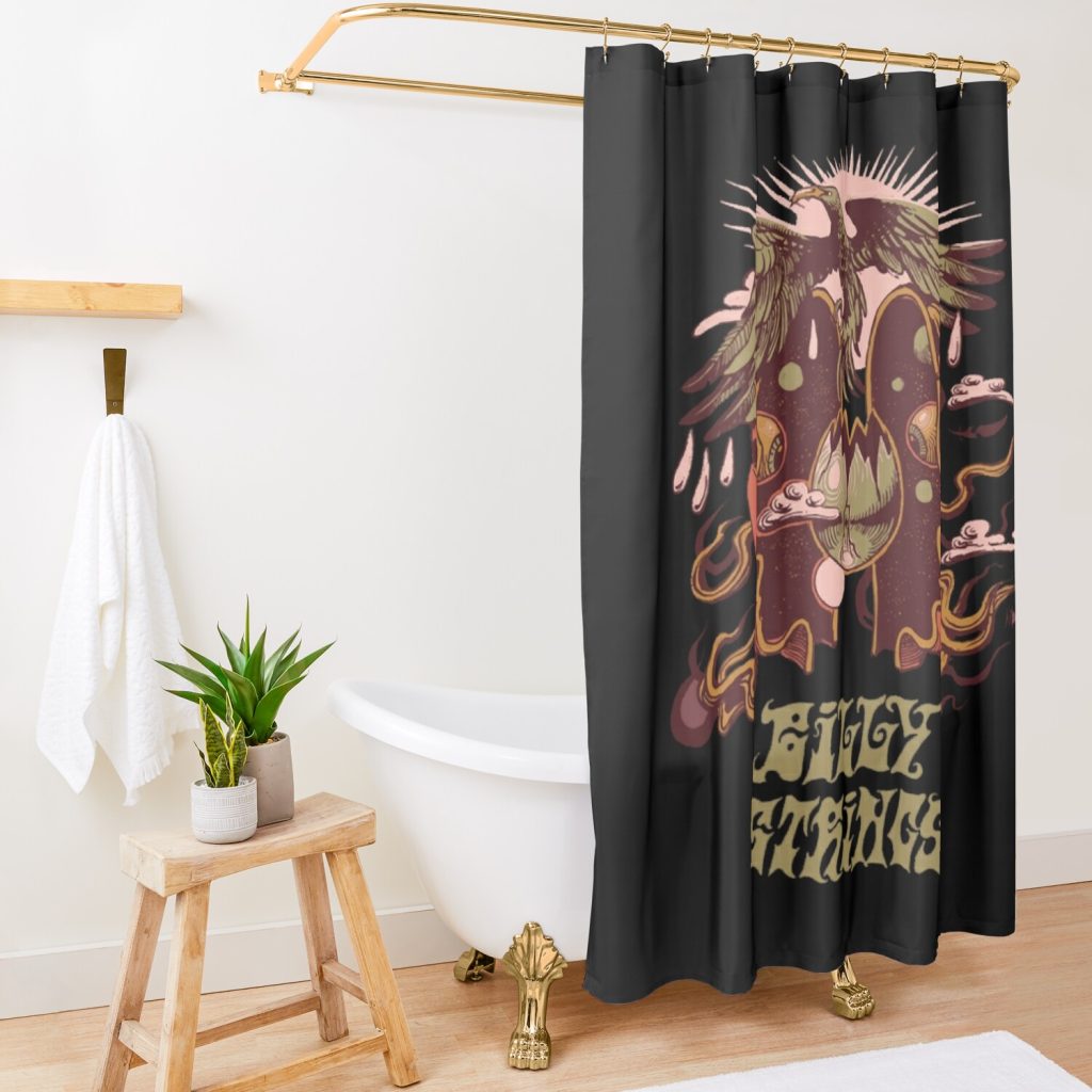 Mens Womens Billy Strings Take Advantage Shower Curtain Official Post Malone Merch