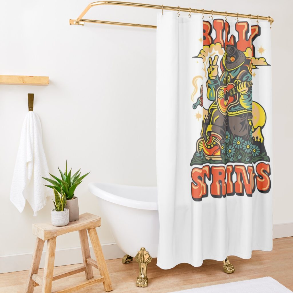 Billy Strings Shower Curtain Official Post Malone Merch