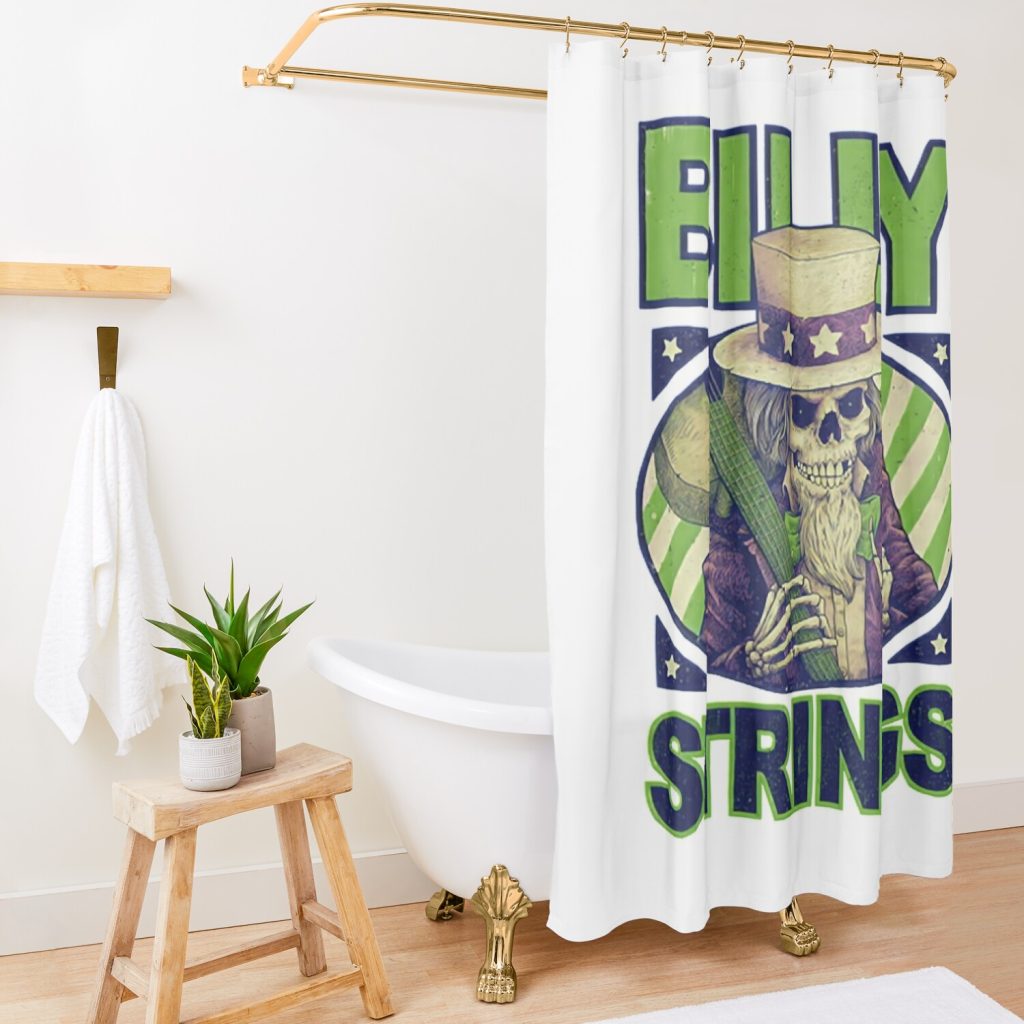 Skull Of Billy Gift Fan Shower Curtain Official Post Malone Merch