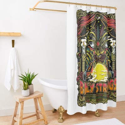 Billy Strings Art Guitarist And Bluegrass Musician Shower Curtain Official Post Malone Merch