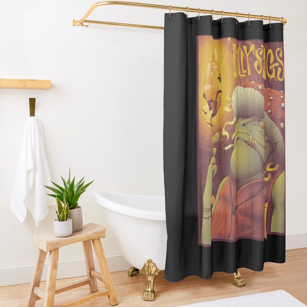 Mens Best Billy Strings Cute Gifts Shower Curtain Official Post Malone Merch