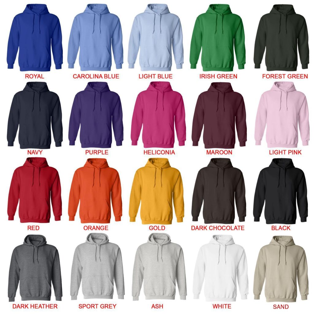 hoodie color chart - Billy Strings Shop